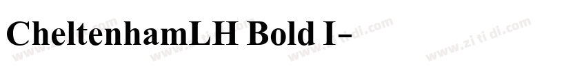 CheltenhamLH Bold I字体转换